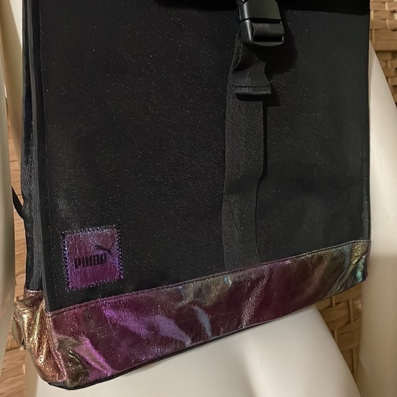 Puma Backpack Commuter Fold Top Laptop Backpack Oil Swirl Effect NWT 💻 🎒🆕 - Picture 10 of 15